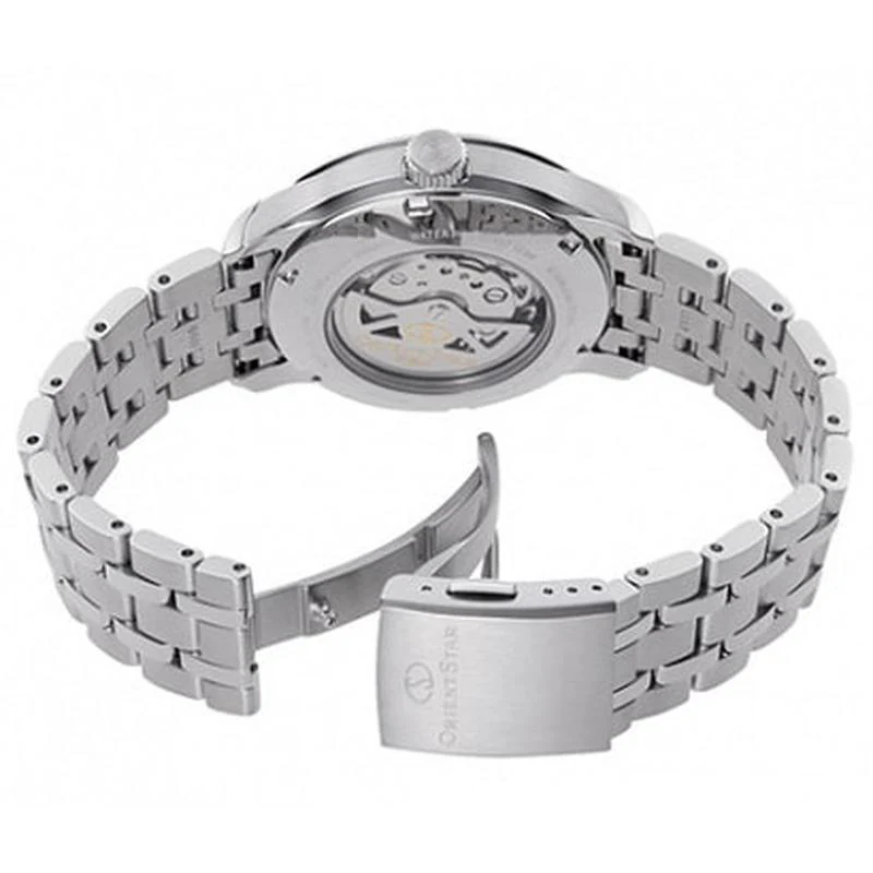 Orient Men's Orient Star Contemporary Layered Skeleton Automatic Stainless Steel Watch RK-AV0B01S - Image 3