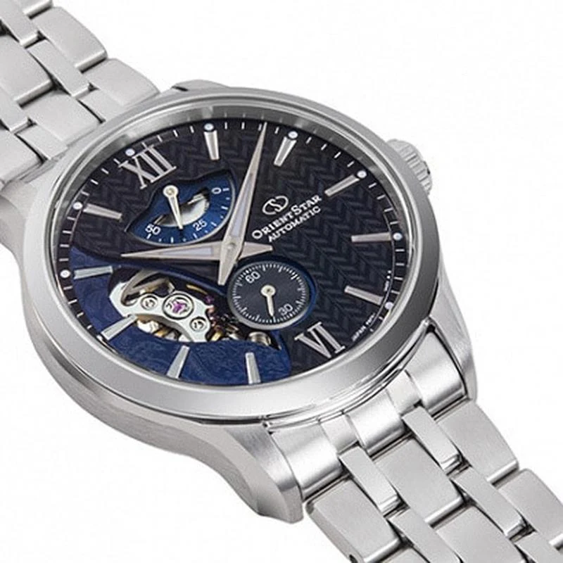 Orient Men's Orient Star Contemporary Layered Skeleton Automatic Stainless Steel Watch RK-AV0B03B - Image 2
