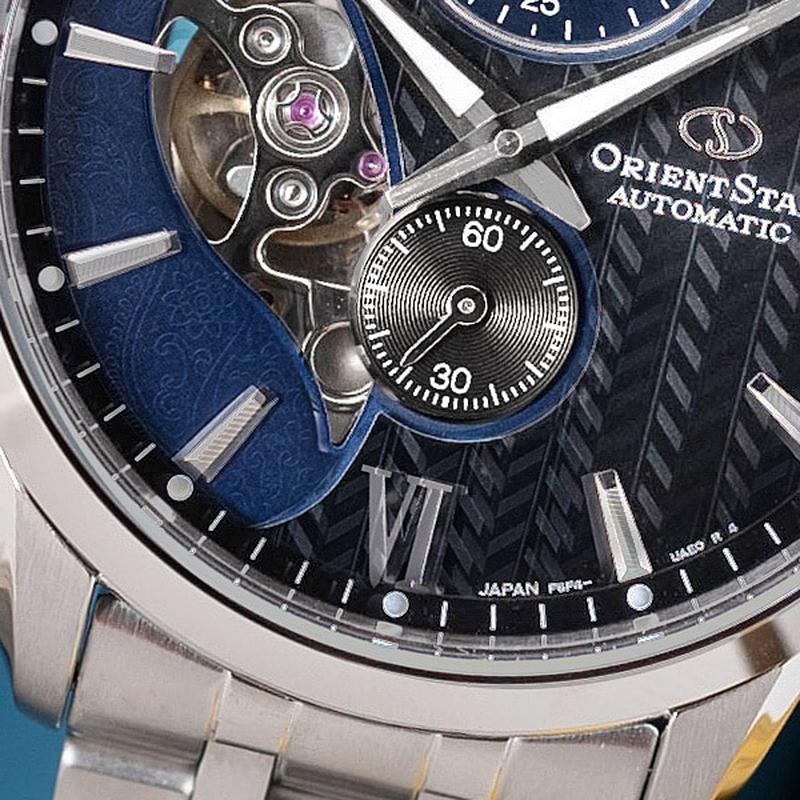 Orient Men's Orient Star Contemporary Layered Skeleton Automatic Stainless Steel Watch RK-AV0B03B - Image 5
