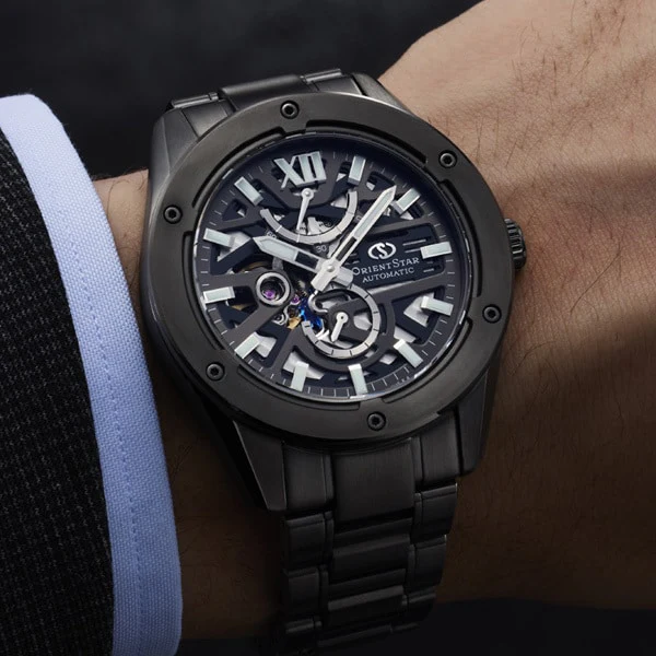 Orient Men's ORIENT STAR Contemporary M34 Avant-garde F8 Skeleton Automatic Mechanical Stainless Steel Watch RK-BZ0004B - Image 4