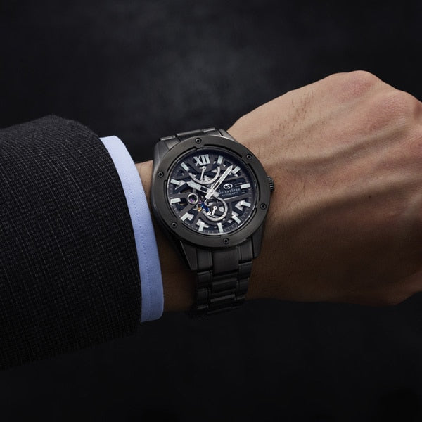 Orient Men's ORIENT STAR Contemporary M34 Avant-garde F8 Skeleton Automatic Mechanical Stainless Steel Watch RK-BZ0004B - Image 5