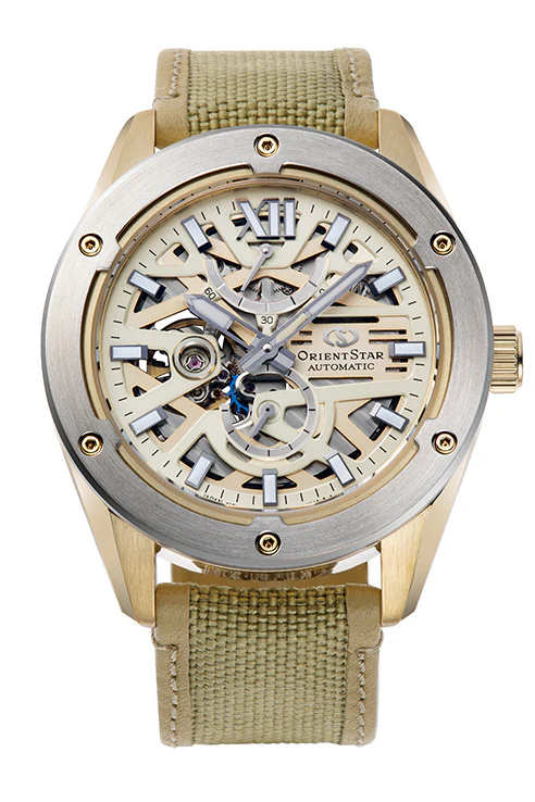 Orient Men's ORIENT STAR Contemporary M34 Avant-garde F8 Skeleton Limited Edition Automatic Mechanical Watch with Nylon Band, Model RK-BZ0005G - Image 3