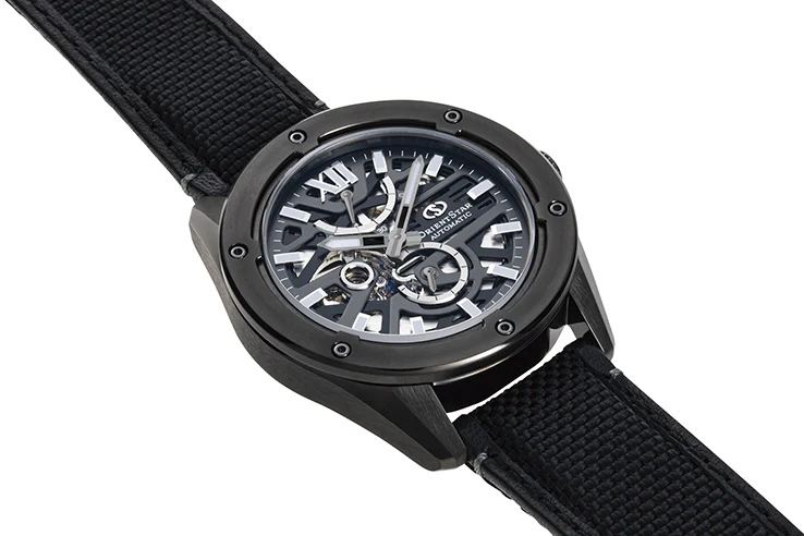 ORIENT Men's ORIENT STAR Contemporary M34 AVANT-GARDE F8 Skeleton Mechanical Automatic Winding Nylon Strap Men's Watch RK-BZ0002B - Image 5