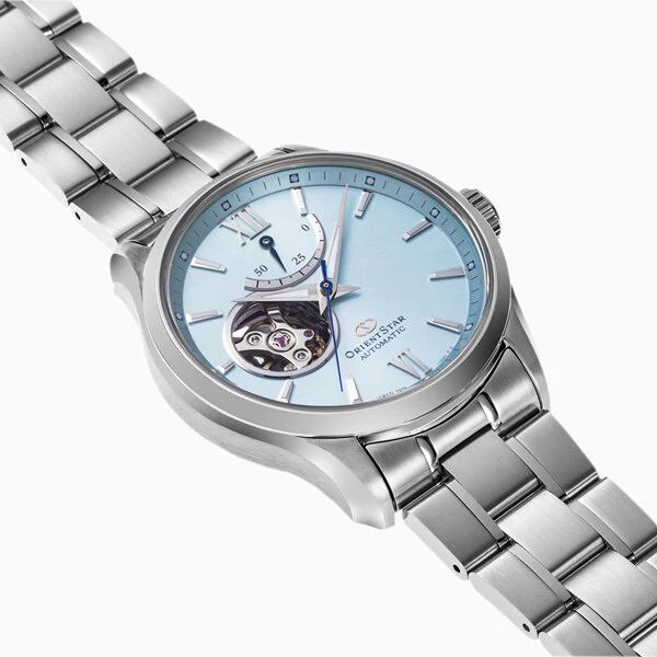 Orient Men's Orient Star Contemporary Semi Skeleton Moving Blue Limited Edition Mechanical Automatic Stainless Steel Watch RK-AT0019L - Image 2