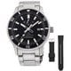 Orient Men's ORIENT STAR Sports DIVER 200m Waterproof Professional Diver Model Automatic Watch with Metal and Silicone Bands RK-AU0309B - Image 2
