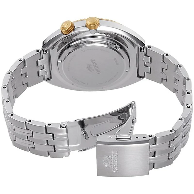 Orient Men's Revival World Map Automatic Metal Band Watch RN-AA0E01S - Image 2