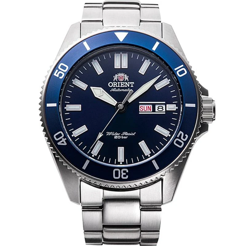 Orient Men's Sports Diver-Style Mechanical Stainless Steel Watch RN-AA0007L