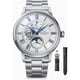 ORIENT RK-BT0001S Automatic Movement Semi-Skeleton Open Heart Design Navy Dial Stainless Steel Bracelet - Image 2