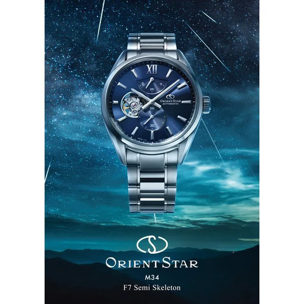 ORIENT RKBY0010L ORIENT STAR M34 F7 Semi-Skeleton Automatic Watch RK-BY0010L [Genuine Product] - Stylish Timepiece with Transparent Caseback - Image 6