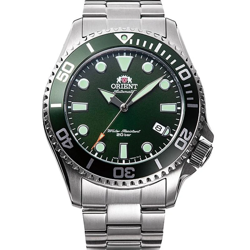 ORIENT Sports Diver Style Automatic Metal Band Men's Watch RN-AC0K02E