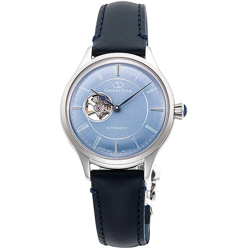 Orient Star Classic Semi Skeleton Automatic Mechanical Ladies Watch with Leather Band RK-ND0012L
