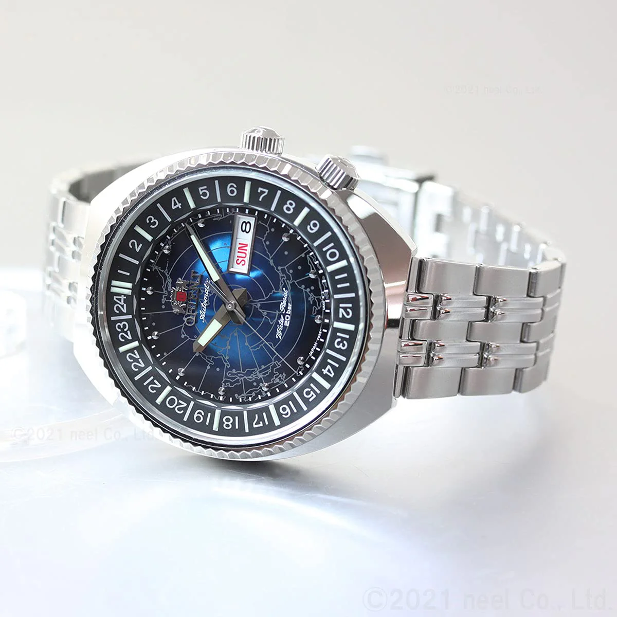 ORIENT World Map RN-AA0E03L Automatic Men's Watch - Image 8
