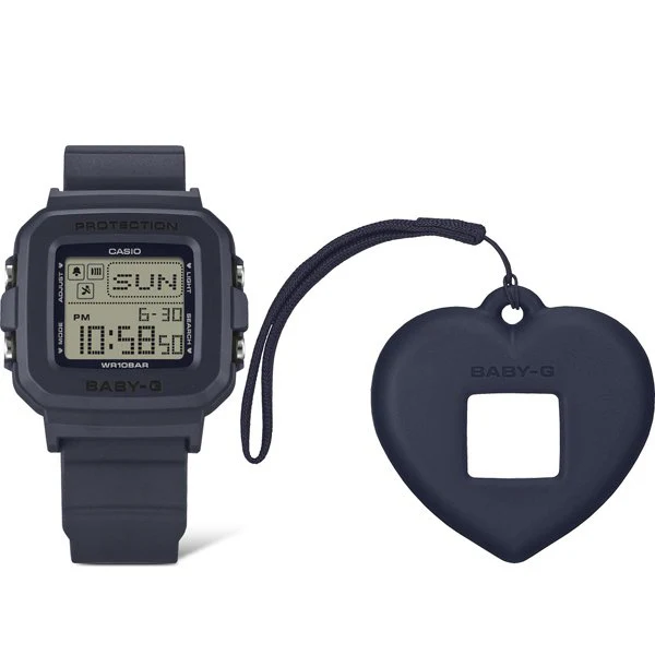 CASIO BGD-10KH-2CJR Stylish Navy Baby-G Watch Heart-Shaped Holder Shock Resistant Water Resistant Fashionable Design - Image 6