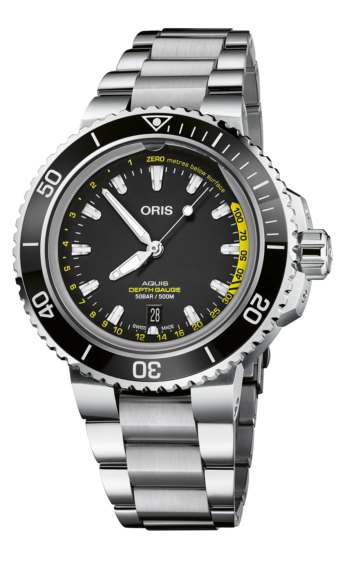 Oris Aquis 01-733-7755-4154-Set-MB Automatic 45.8mm Men's Depth Gauge Watch - Image 4