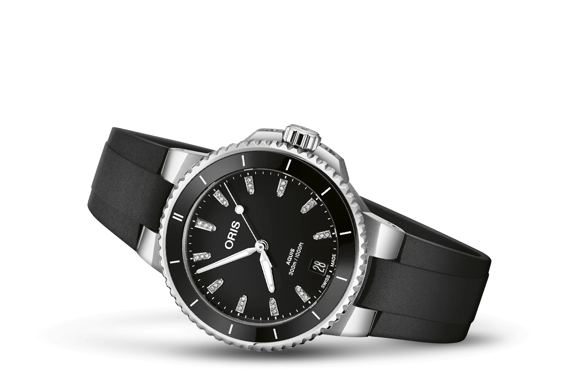 Oris Aquis Date 01-733-7792-4194-07-4-19-64FC Automatic 36.5mm Diamond Watch for Men/Unisex - Image 2