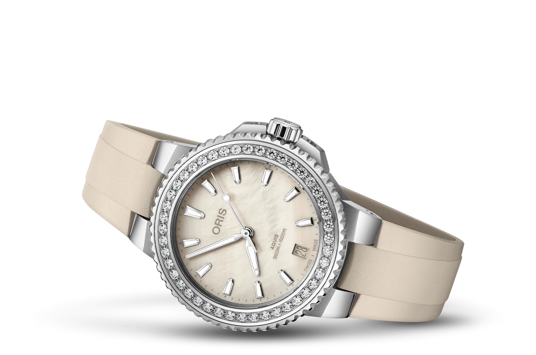 Oris Aquis Date 01-733-7792-4956-07-4-19-61FC Automatic 36.5mm Diamond Watch for Men/Unisex - Image 2