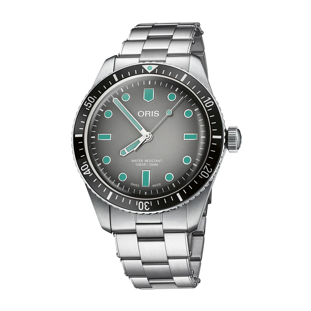 ORIS 7337707405382018 Diver65 Automatic Stainless Steel Bracelet 300m Water Resistance Vintage Design
