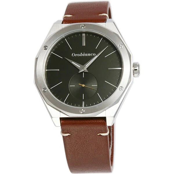 Orobianco OR003-2 Elegant Italian Design Durable Leather Strap Water Resistant Swiss Movement