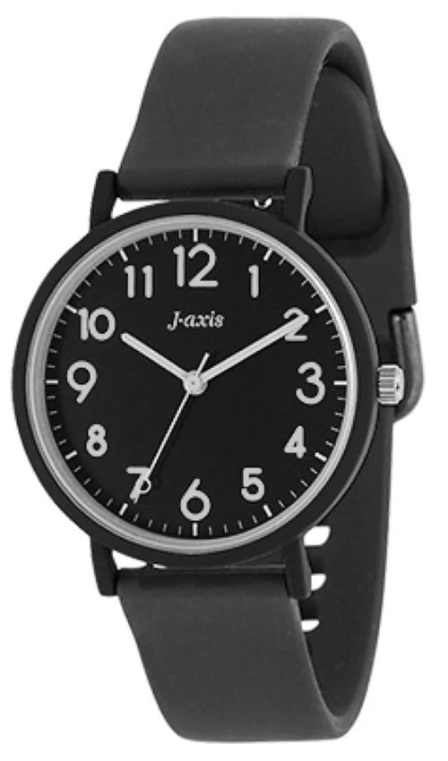 OTHER CF2D0006-BK Stylish Women's Watch Pastel Colors Silicone Rubber Band Water Resistant Lightweight Design