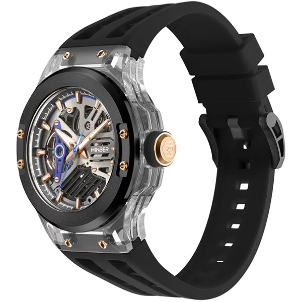 Other Overseas Manufacturers M9018G-BK Automatic Movement 30m Water Resistant Black Dial 1 Year Warranty
