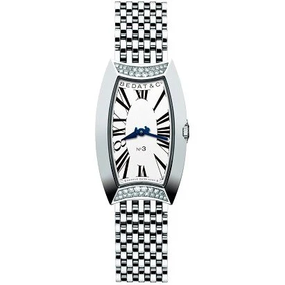 Other Overseas Manufacturers NO3 Elegant Women's Stainless Steel Bracelet 12H/6H Diamond Accents Water Resistant