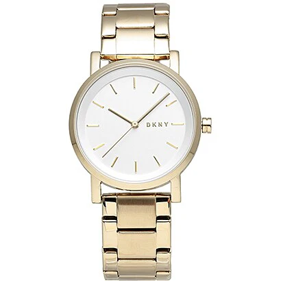 Other Overseas Manufacturers NY2343 Elegant Women's Watch 34mm Yellow Gold Metal Band Water Resistant 1-Year Warranty
