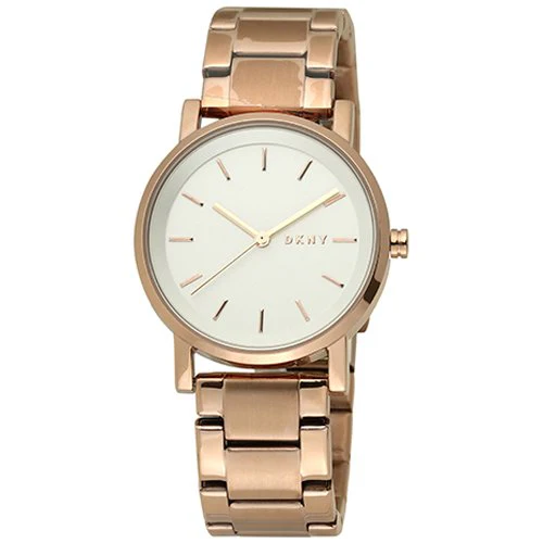 Other Overseas Manufacturers NY2344 Elegant 34mm Pink Gold Metal Band Women's Watch Water Resistant 1-Year Warranty