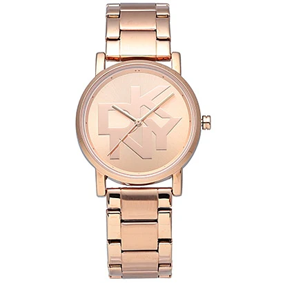 Other Overseas Manufacturers NY2958 Elegant 34mm Pink Metal Band Women's Watch Water Resistant 1 Year Warranty Stylish