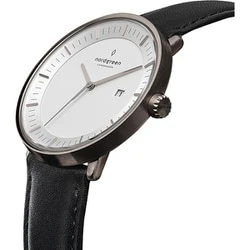 Other Overseas Manufacturers PH40GMLEBLXX 40mm White Black Leather Strap Water Resistant Stylish Design - Image 3