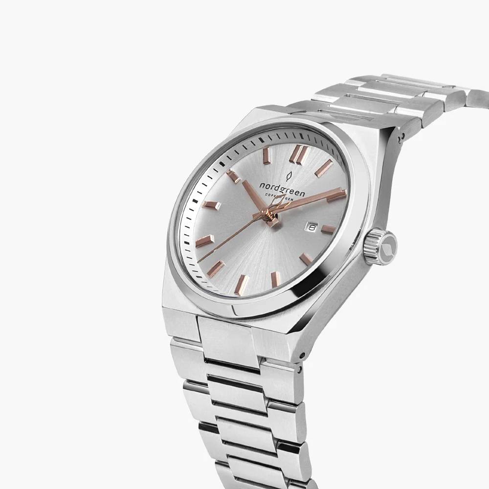 Other Overseas Manufacturers SN35SIHLSPSS Stylish 35mm Case Water Resistant Automatic Movement Elegant Design