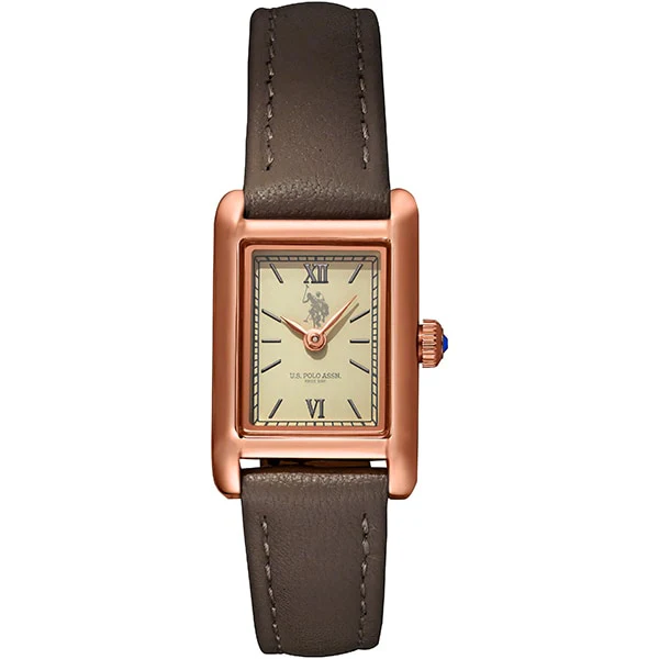 Other Overseas Manufacturers US-29WHBR Elegant Ivory Dial Brown Leather Strap Water Resistant 1-Year Warranty Stylish - Image 3