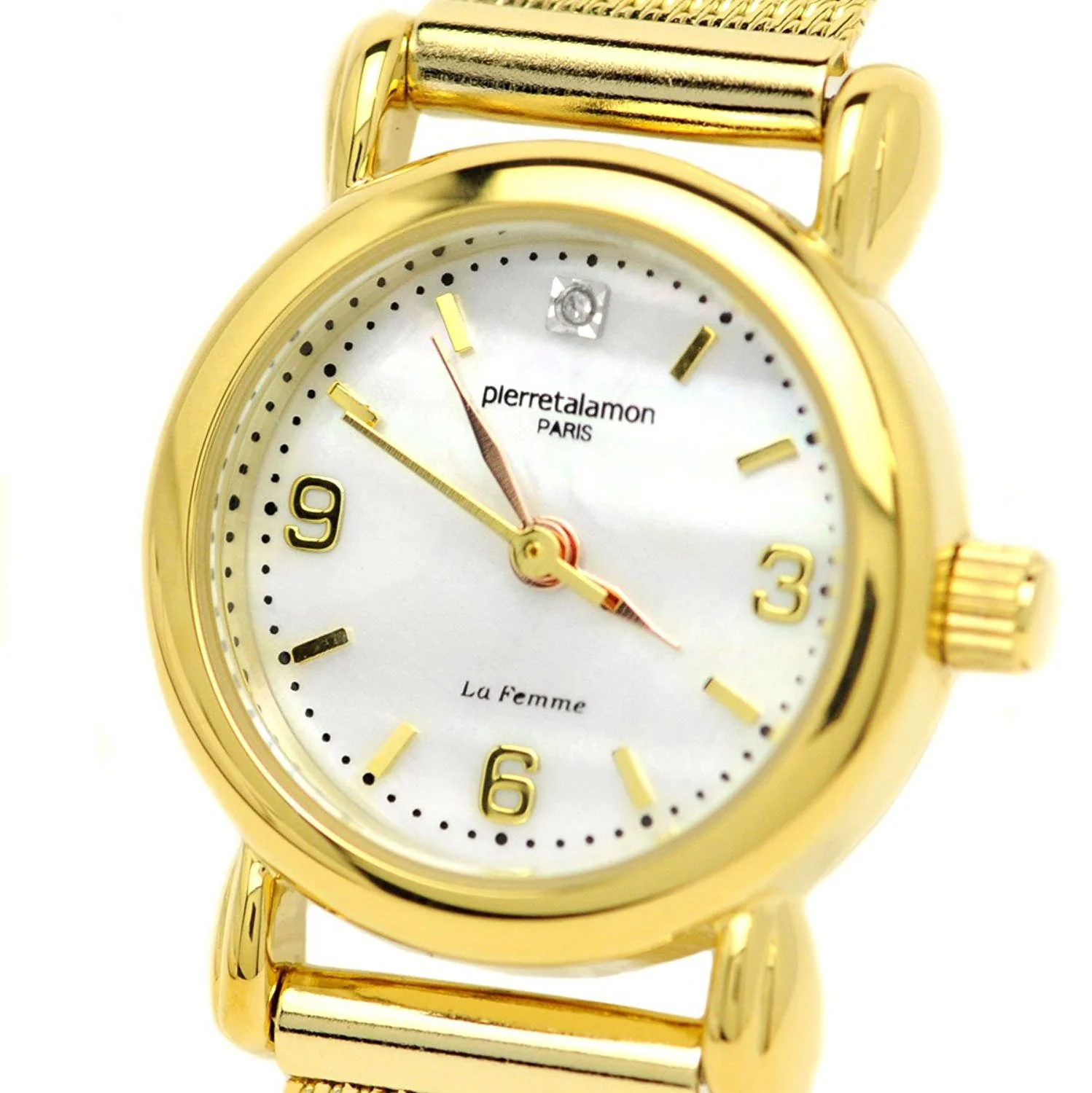 PIERRE TALAMON PT-7200L-1 Diamond Shell Dial Women's Watch - Image 2