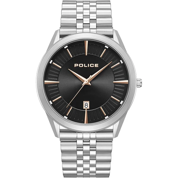 Police Watch PEWGG1530502 Stainless Steel Band Black Dial Water Resistant 2-Year Warranty Stylish Design - Image 3