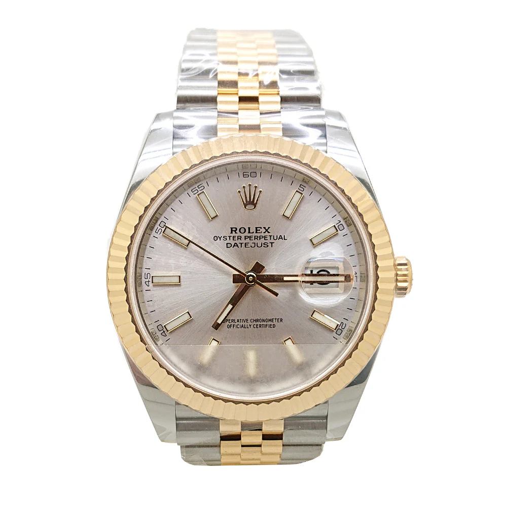 ROLEX 126333 Datejust 41mm Silver 5-Link Bracelet Automatic Movement Water Resistant Luxury Watch