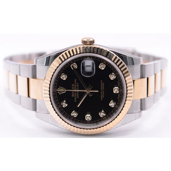 ROLEX 126333G ROLEX Datejust 41 Jubilee Black - Luxury Swiss Watch with Gold and Steel Finish - Image 3