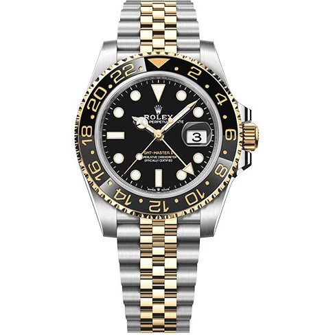 ROLEX 126713 GMT Master II Black Men's Watch with Jubilee Bracelet, 5 Year Warranty and Dual Time Zone Functionality