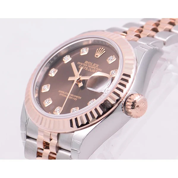 ROLEX 279171G ROLEX Datejust 28 BRN 5-Link Bracelet Chocolate - Luxury Swiss Watch [Parallel Import] - Image 2