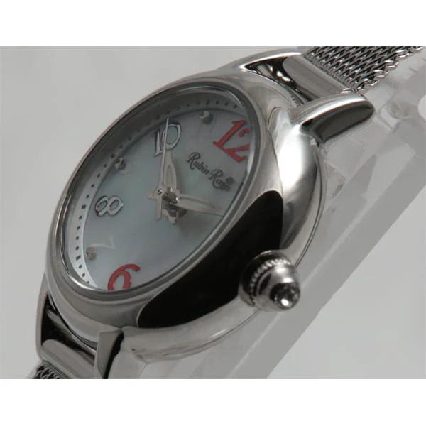 Rubin Rosa R202SWH Elegant Design Stainless Steel Case Water Resistant Quartz Movement