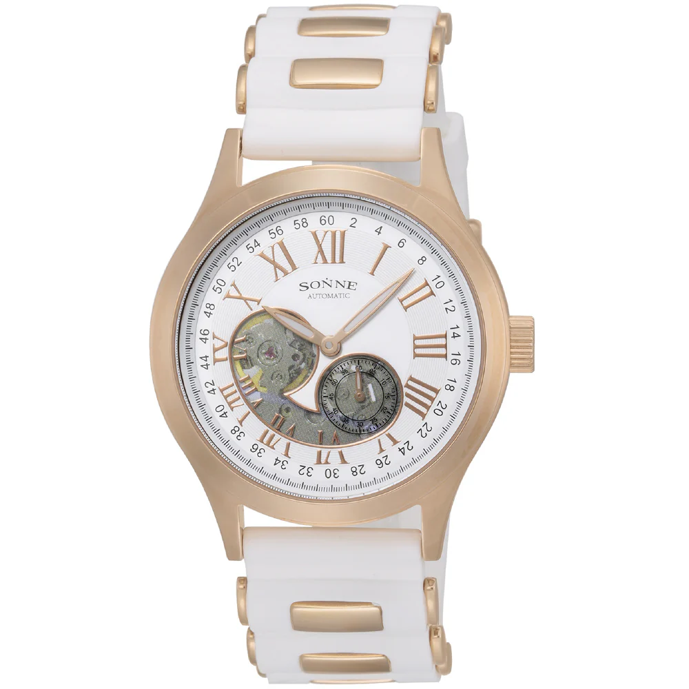 S035PGWH Elegant White Watch 1-Year Warranty Japanese Movement Water Resistant Stylish Design
