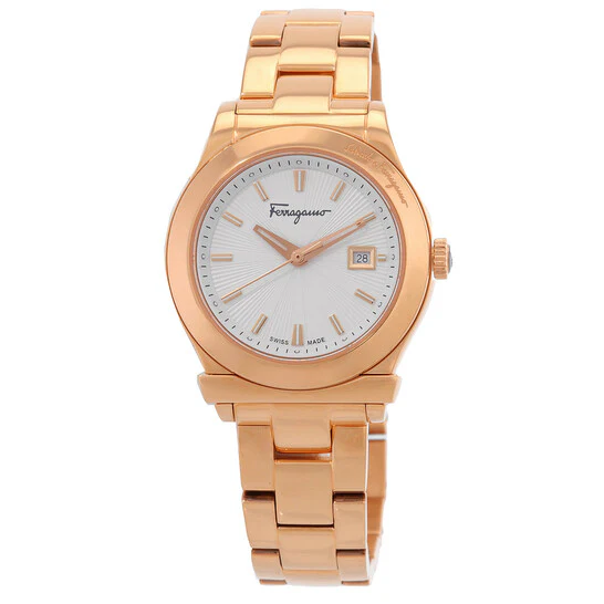 SALVATORE FERRAGAMO FF3180014 Elegant 1898 Gold Watch with 2 Year Warranty Luxurious Design for Timeless Style and Durability
