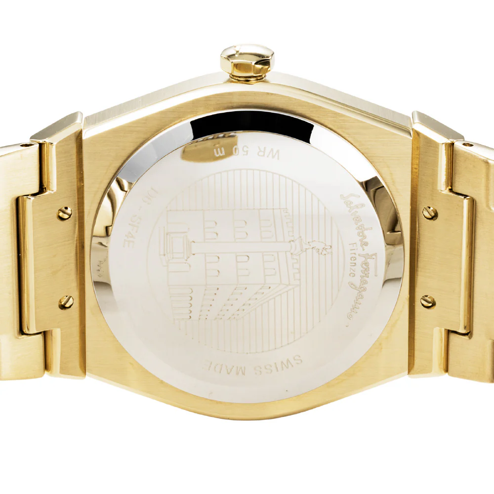 SALVATORE FERRAGAMO SF4E00625 Luxurious Gold Finish with 2 Year Warranty Elegant Design for Timeless Style - Image 5