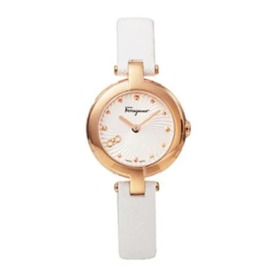 SALVATORE FERRAGAMO SFAT01522 Miniature Silver Watch with 2 Year Warranty Elegant Design and Precision Craftsmanship