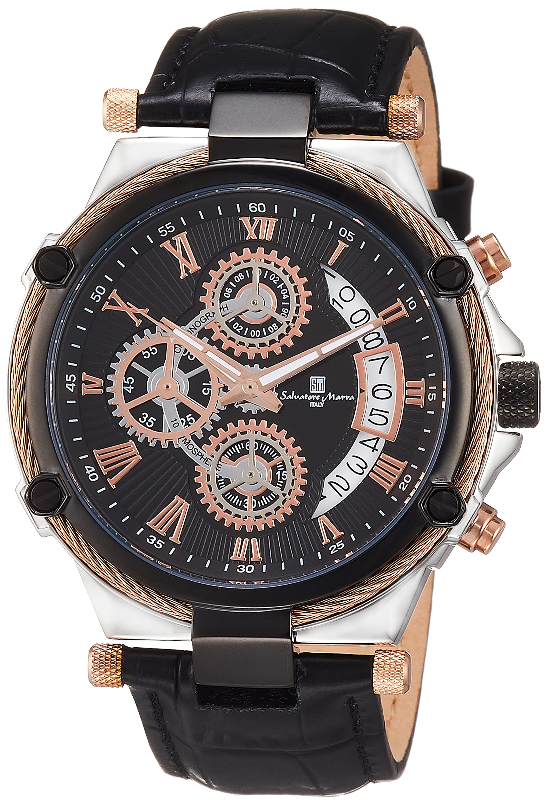 SALVATORE MARRA SM18102-PGBK Chronograph Men's Watch