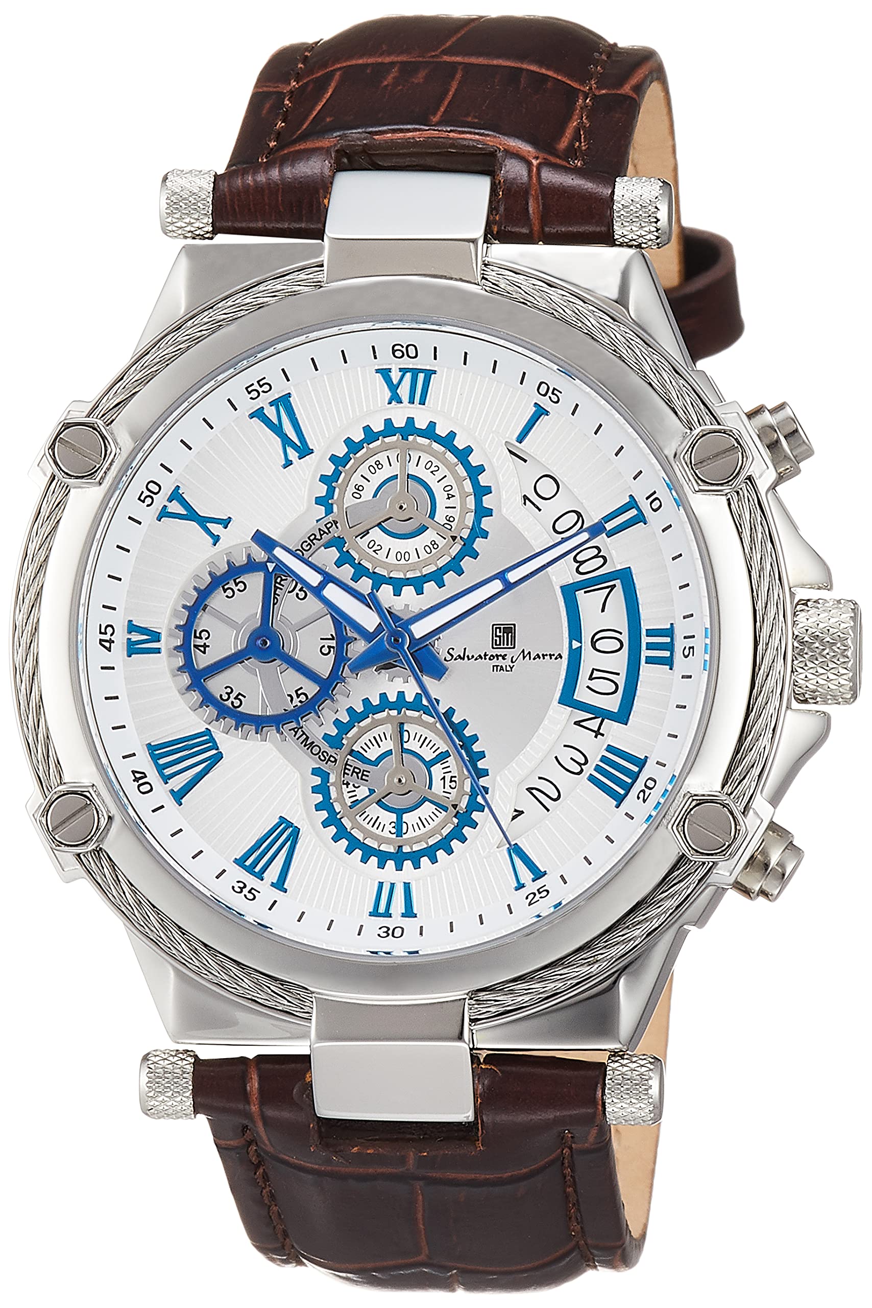 SALVATORE MARRA SM18102-SSWH Chronograph Men's Watch