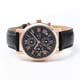 Salvatore Marra SM22103-PGBK Men's Chronograph Watch Genuine Leather Strap Water Resistant 1-Year Warranty Stylish - Image 2