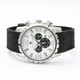 Salvatore Marra SM22111-SSWH Men's Rubber Strap Chronograph Watch with 3D Index Water Resistant 1 Year Warranty - Image 2