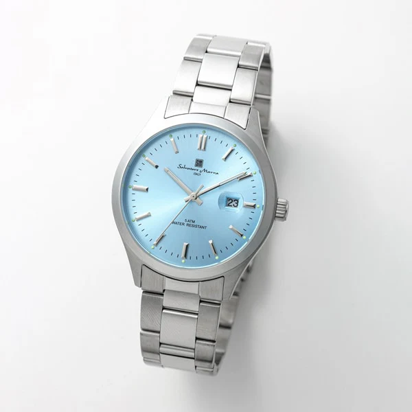 Salvatore Marra SM24107-SSLBL Color Dial Watch Blue Authentic 1-Year Warranty Stylish Design Water-Resistant - Image 3