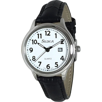 SDAL051WTS SD-AL051-WTS Elegant Leather Band Women's Watch Stylish Design Water Resistant Quartz Movement