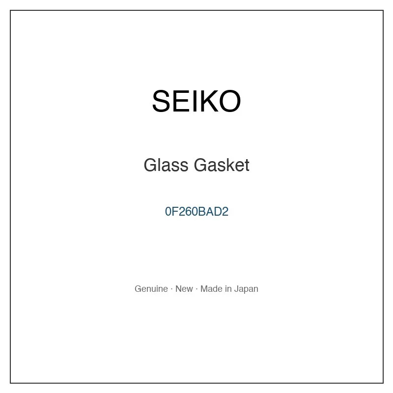 SEIKO 0F260BAD2 Glass Gasket for SABR025 SACK005 SACK005J SACK007 SACK007J and More Models