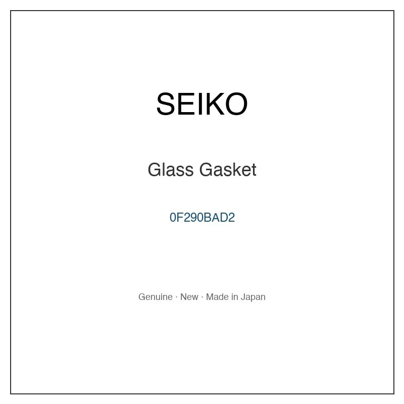 SEIKO 0F290BAD2 Glass Gasket for SBHP001J SCEC001 SCEC003 SCEC005 SCEC007 and More Models